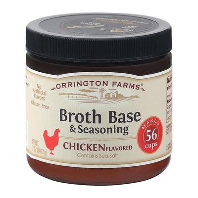 Orrington Farms Broth Base And Seasoning - Chicken - Case Of 6 - 12 Oz. - Orca Market