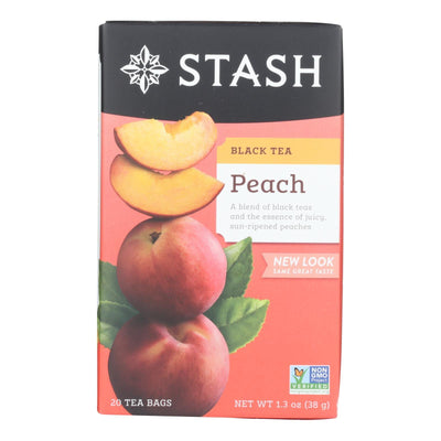 Stash Tea Tea - Black Peach - Case Of 6 - 20 Count - Orca Market