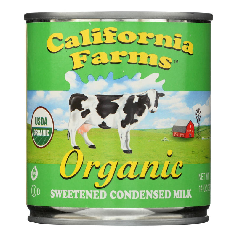 California Farms Condensed Milk - Organic - Sweetened - 14 Oz - Case Of 24 - Orca Market