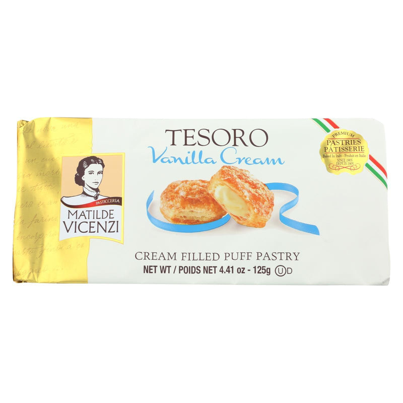 Vicenzi Tesoro Vanilla Cream - Case Of 8 - 4.41 Oz - Orca Market