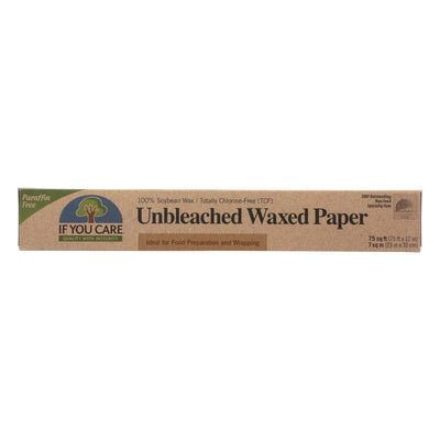 If You Care Waxed Paper - Natural - Case Of 12 - 75 Sq. Ft. - Orca Market