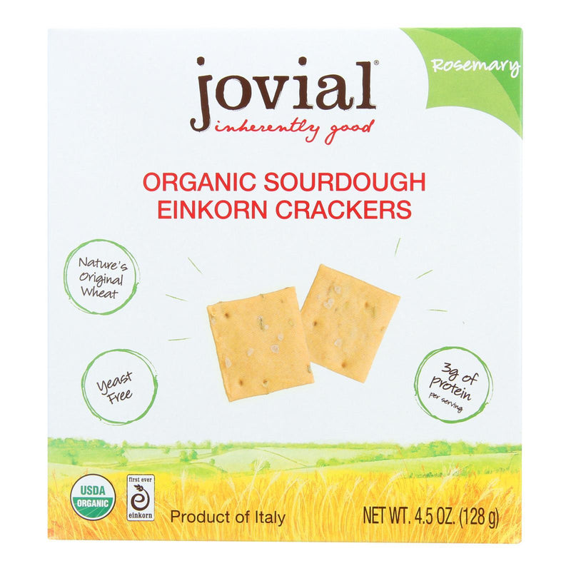 Jovial - Sourdough Einkorn Crackers - Rosemary - Case Of 10 - 4.5 Oz. - Orca Market