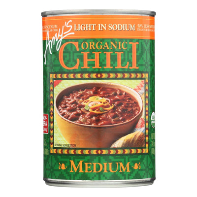 Amy's - Organic Low Sodium Medium Chili - Case Of 12 - 14.7 Oz - Orca Market