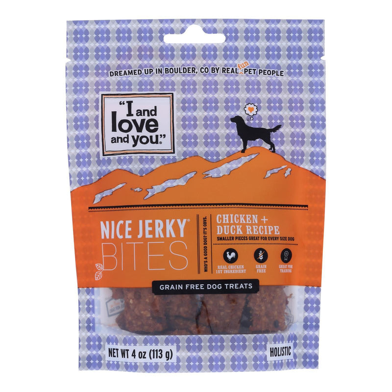 I And Love And You - Dog Treats Jrky Chkn&duck - Case Of 6 - 4 Oz - Orca Market