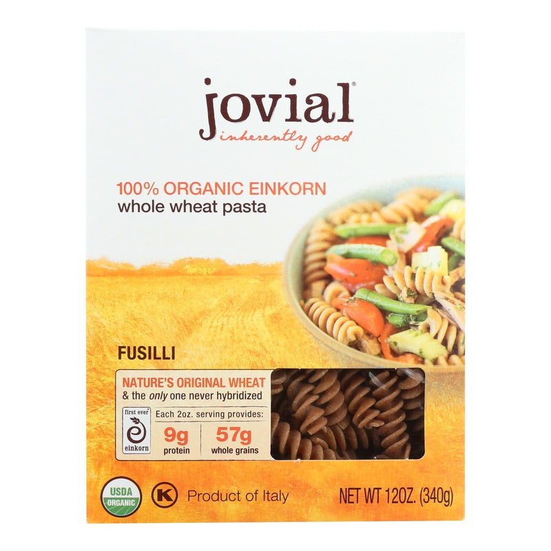 Jovial - Pasta - Organic - Whole Grain Einkorn - Fusilli - 12 Oz - Case Of 12 - Orca Market