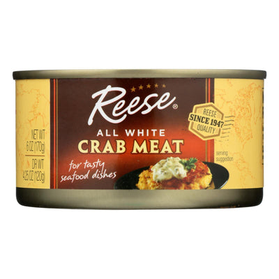 Reese Crabmeat - All White - Case Of 12 - 6 Oz - Orca Market