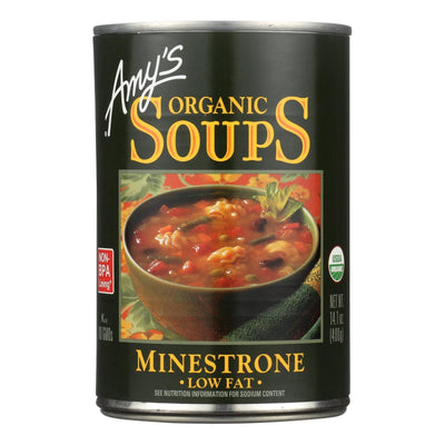 Amy's - Organic Low Fat Minestrone Soup - Case Of 12 - 14.1 Oz - Orca Market