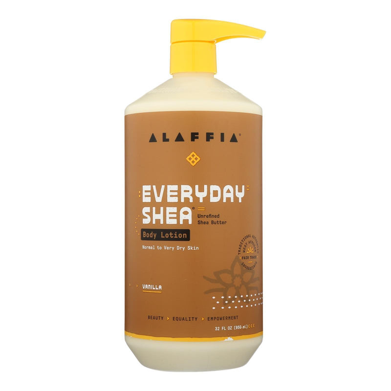 Alaffia - Everyday Lotion - Shea Vanilla - 32 Oz. - Orca Market