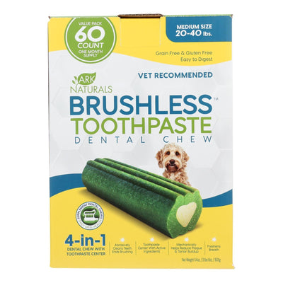 Ark Naturals - Brushless Toothpaste Dental Chw Md - 1 Each - 60 Ct - Orca Market