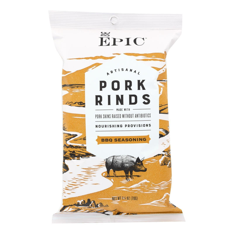 Epic - Pork Rinds - Texas Bbq Seasoning - Case Of 12 - 2.5 Oz. - Orca Market