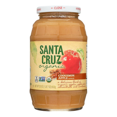 Santa Cruz Organic Apple Sauce - Cinnamon - Case Of 12 - 23 Oz. - Orca Market