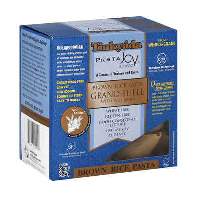 Tinkyada Brown Rice Pasta - Grand Shell - Case Of 12 - 8 Oz - Orca Market