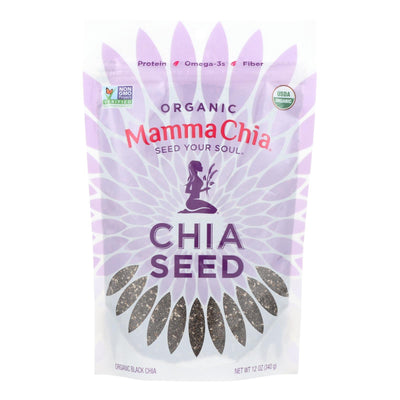 Mamma Chia Chia Seed - Organic - Black - Case Of 4 - 12 Oz - Orca Market