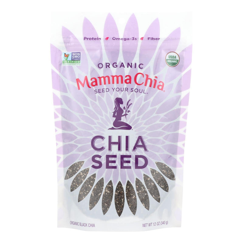 Mamma Chia Chia Seed - Organic - Black - Case Of 4 - 12 Oz - Orca Market