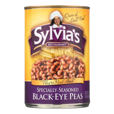 Sylvia's Black Eye Peas - Seasoned - Case Of 12 - 15 Oz. - Orca Market