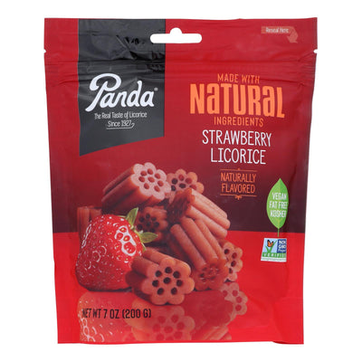 Panda Licorice - Licorice Strawberry Chews - Case Of 8-7 Oz - Orca Market