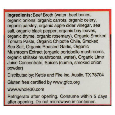 Kettle And Fire - Bone Broth Chipotle Beef - Case Of 6 - 16.9 Oz - Orca Market