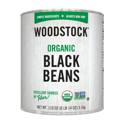 Woodstock Organic Black Beans - Case Of 6 - 110 Oz - Orca Market