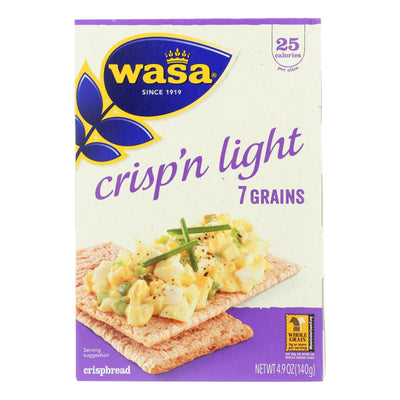 Wasa Crispbread Crisp 'n Light 7 Grain Crackerbread - Case Of 10 - 4.9 Oz. - Orca Market