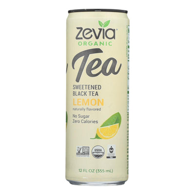 Zevia - Tea Black Lemon - Case Of 12 - 12 Fz - Orca Market