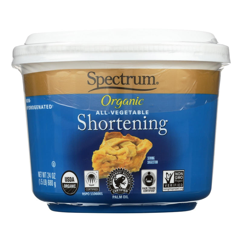 Spectrum Naturals Organic Shortening - Case Of 12 - 24 Oz. - Orca Market