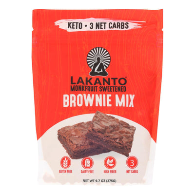 Lakanto - Monkfruit Sweetened Brownie Mix - Case Of 8- 9.7 Oz. - Orca Market