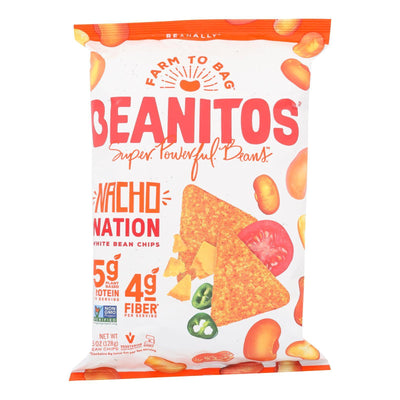 Beanitos - White Bean Chips - Nacho Nation - Case Of 6 - 4.5 Oz. - Orca Market