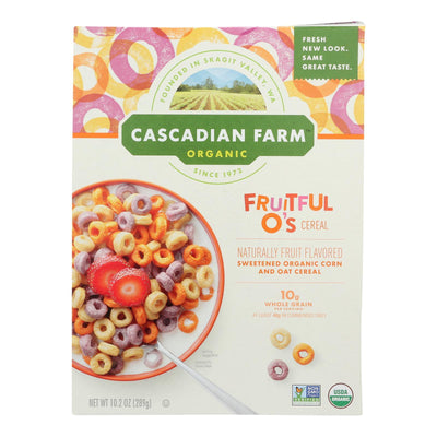 Cascadian Farm Organic Cereal - Fruitful Os - Case Of 10 - 10.2 Oz - Orca Market