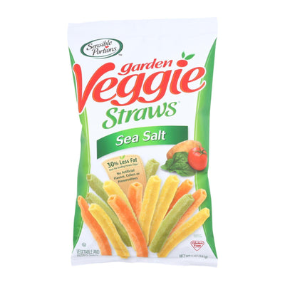 Sensible Portions Garden Veggie Straws - Sea Salt - Case Of 12 - 5 Oz. - Orca Market