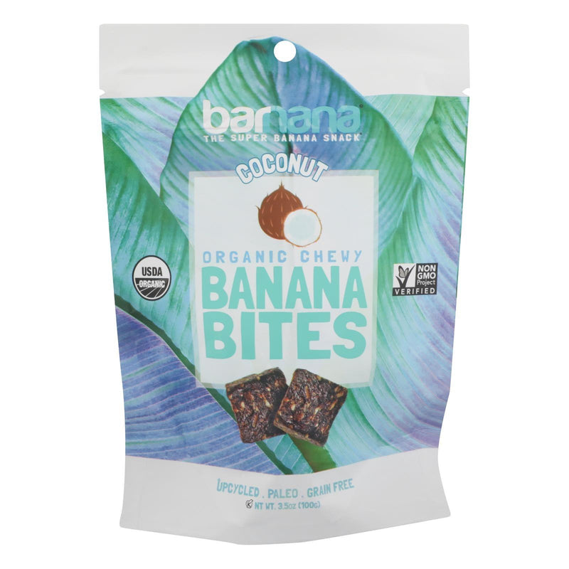 Barnana Chewy Banana Bites - Organic Coconut - Case Of 12 - 3.5 Oz. - Orca Market