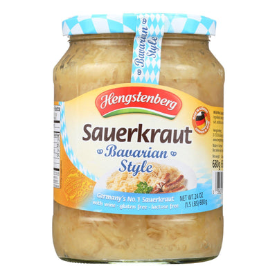 Hengstenberg Sauerkraut - Bavarian Style - Case Of 12 - 24.3 Oz. - Orca Market