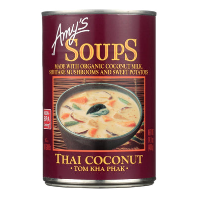 Amy's - Soup - Tom Kha Phak Thai Coconut - Case Of 12 - 14.1 Oz - Orca Market