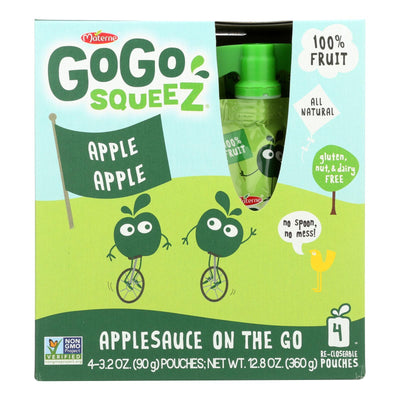 Gogo Squeeze Organic Applesauce - Apple - Case Of 12 - 3.2 Oz. - Orca Market