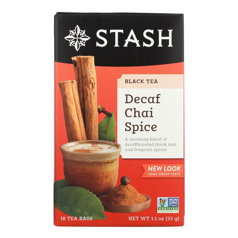 Stash Tea - Tea Decaf Chai Spice - Case Of 6 - 18 Ct - Orca Market