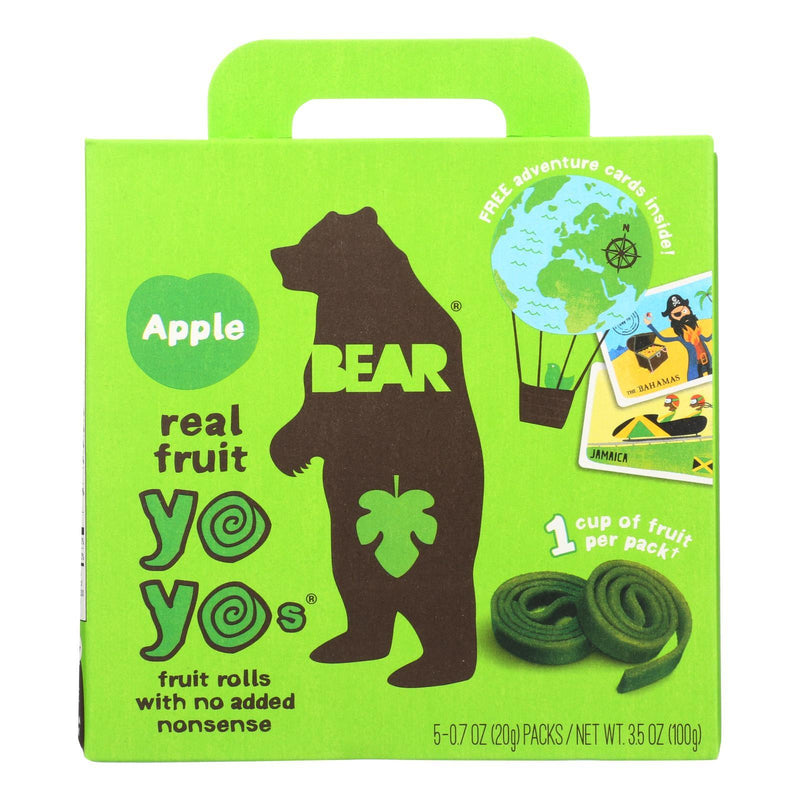 Bear Real Fruit Yoyo Snack - Apple - Case Of 6 - 3.5 Oz. - Orca Market