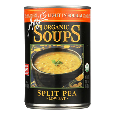 Amy's - Organic Low Salt Split Pea Soup - Case Of 12 - 14.1 Oz - Orca Market