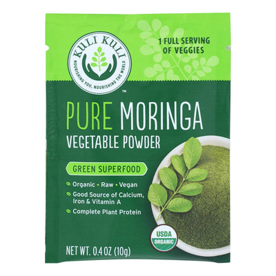 Kuli Pure Moringa Vegetable Powder - Case Of 20 - 0.4 Oz. - Orca Market