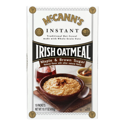 Mccann's Irish Oatmeal - Oatmeal Maple Brown Sugar - Case Of 12-15.1 Oz - Orca Market