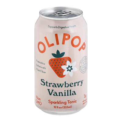 Olipop - Sparkling Tonic Strawberry Vanilla - Case Of 12-12 Fz - Orca Market