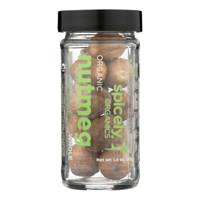 Spicely Organics - Organic Nutmeg - Whole - Case Of 3 - 1.4 Oz. - Orca Market