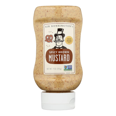 Sir Kensington's Mustard - Spicy Brown Squeeze Bottle - Case Of 6 - 9 Oz - Orca Market