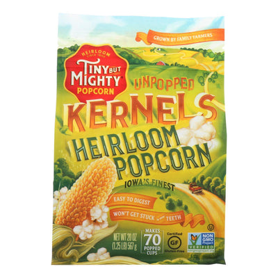 Tiny But Mighty Popcorn Popcorn - Unpopped Kernels - Case Of 8 - 20 Oz - Orca Market