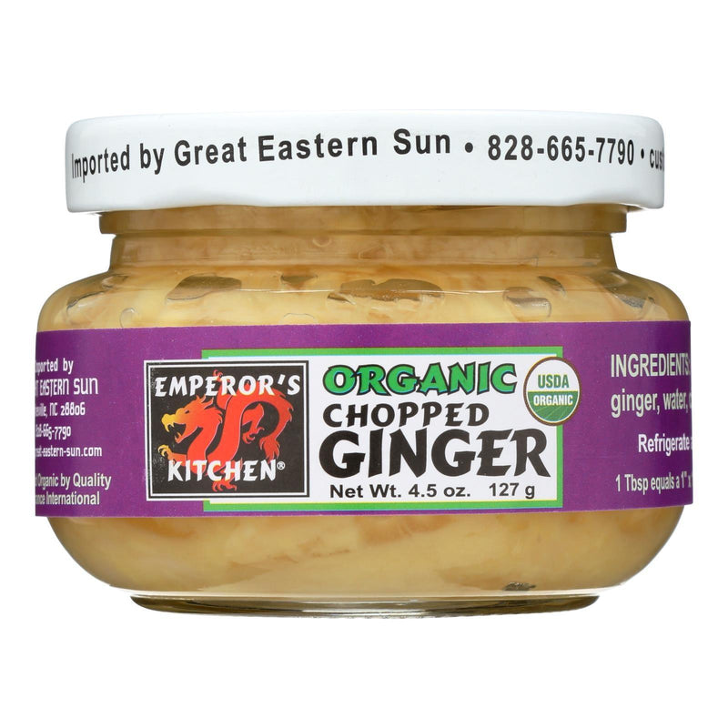 Emperors Kitchen Ginger - Organic - Chopped - 4.5 Oz - Case Of 12 - Orca Market