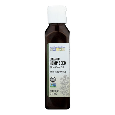 Aura Cacia - Body Oil - Hemp Seed - Case Of 1 - 4 Fl Oz. - Orca Market