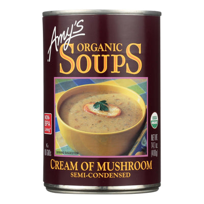 Amy's - Organic Cream Of Mushroom Soup - Case Of 12 - 14.1 Oz - Orca Market