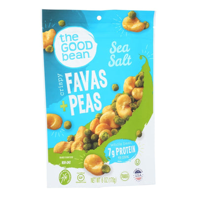 The Good Bean Fava/peas - Sea Salt - Case Of 6 - 6 Oz - Orca Market