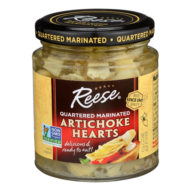 Reese Marinated Artichoke Hearts - Quartered - Case Of 12 - 7.5 Oz. - Orca Market