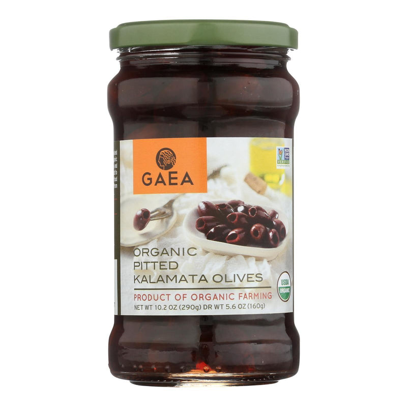 Gaea Olives - Organic - Kalamata - Pitted - Original - 5.6 Oz - Case Of 8 - Orca Market