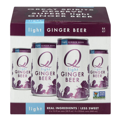 Q Drinks - Ginger Beer Light - Case Of 6 - 4/7.5 Fz - Orca Market