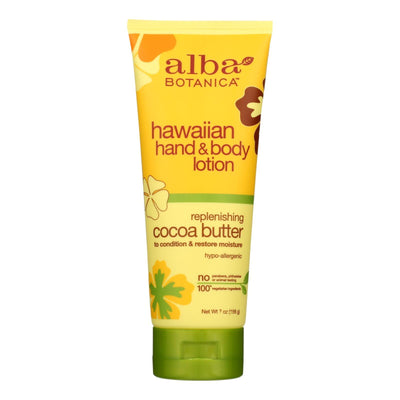 Alba Botanica - Hand & Body Lotion Haw Cocoa Butter - 1 Each 1-6 Fz - Orca Market